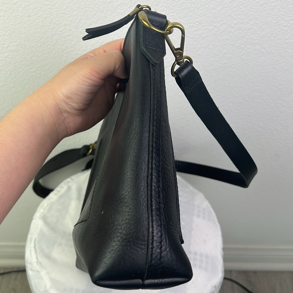 Madewell The Transport Shoulder Crossbody Bag Black - Picture 8 of 14